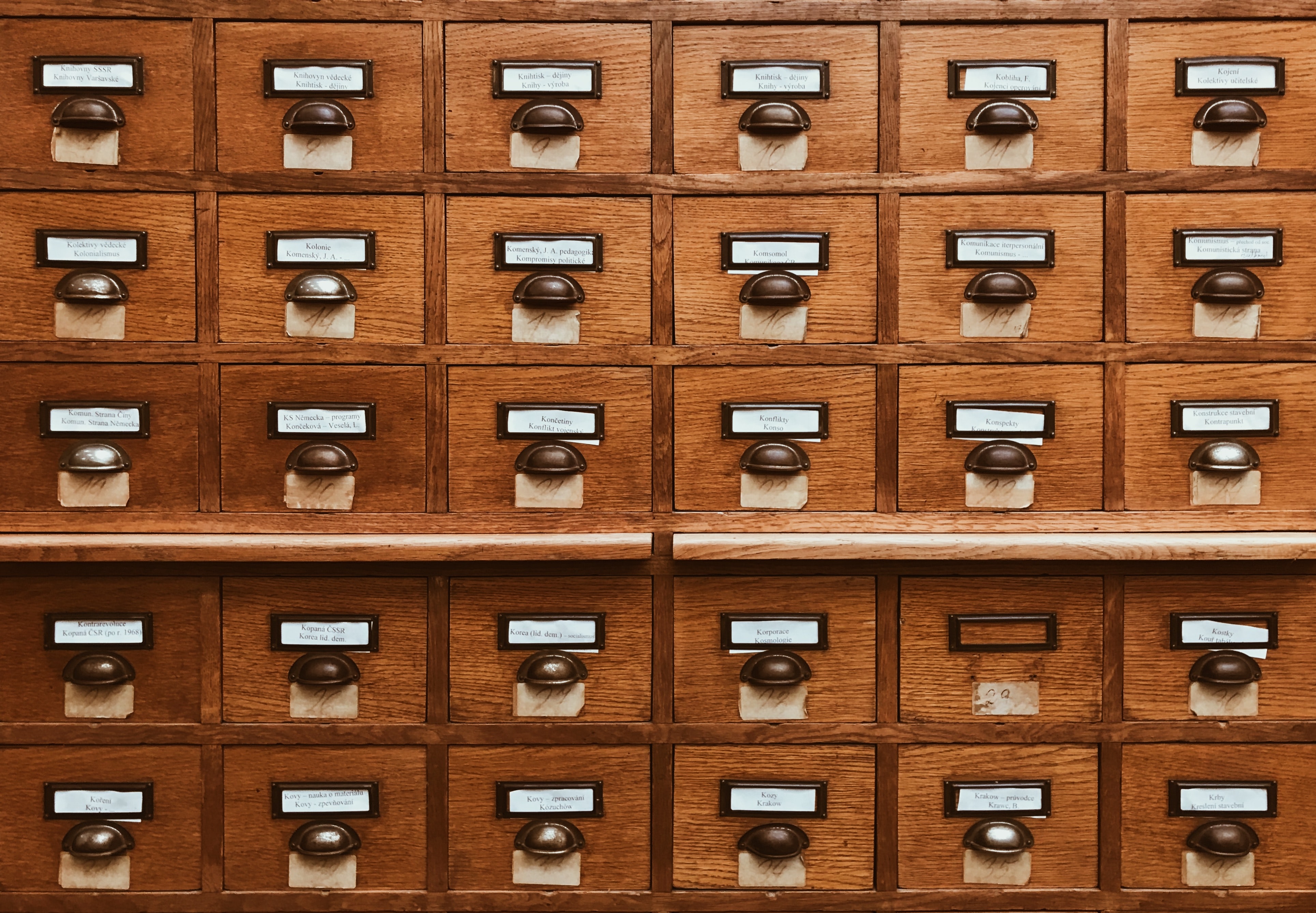 Sort of like the Dewey Decimal System, Single Table Design with DynamoDB allows you to store and 'catalog' all different types of data you may need to collect. Image via Unsplash.