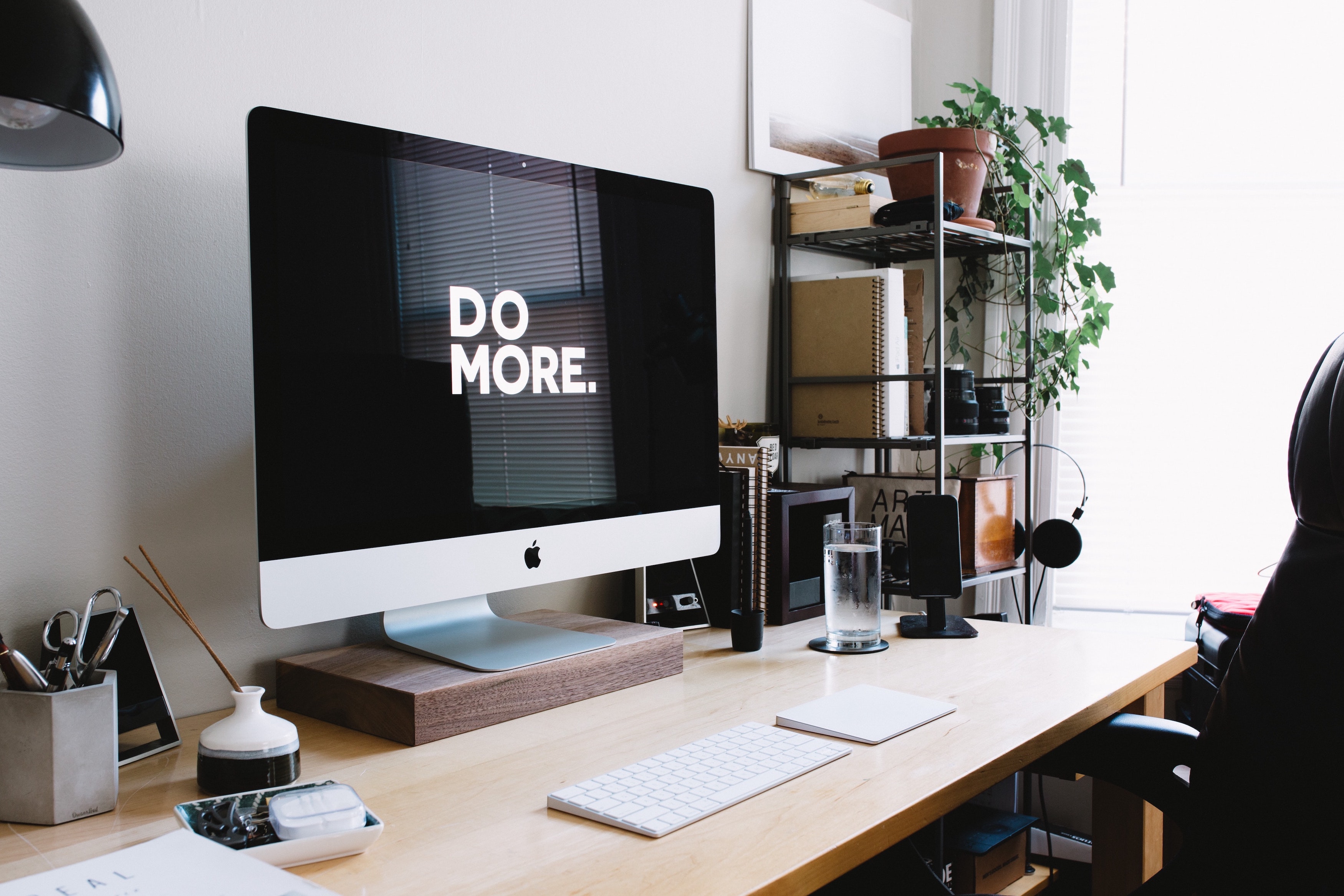 Computer screen telling us to 'Do More'. Yes we shall! Image via Unsplash.