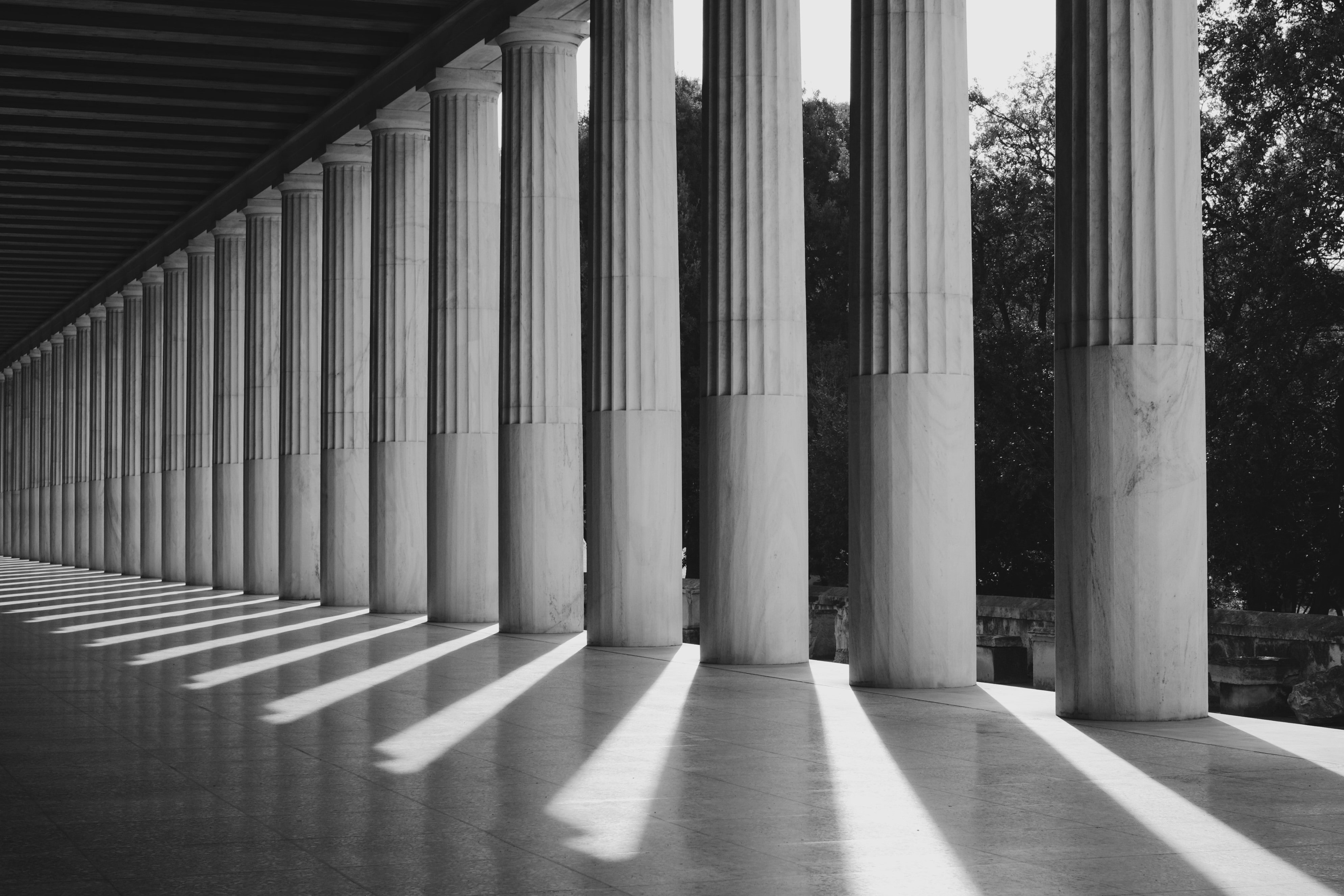 Pillars. Image via Unsplash.